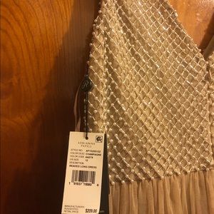 Adrianna Papell Champange gown